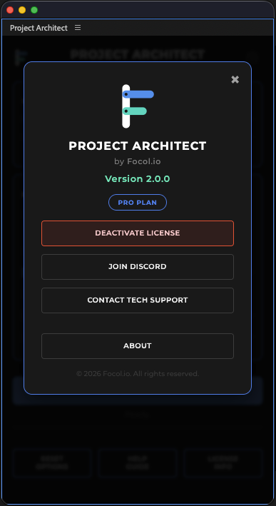 PRO PLAN: the badge after a successful activation.