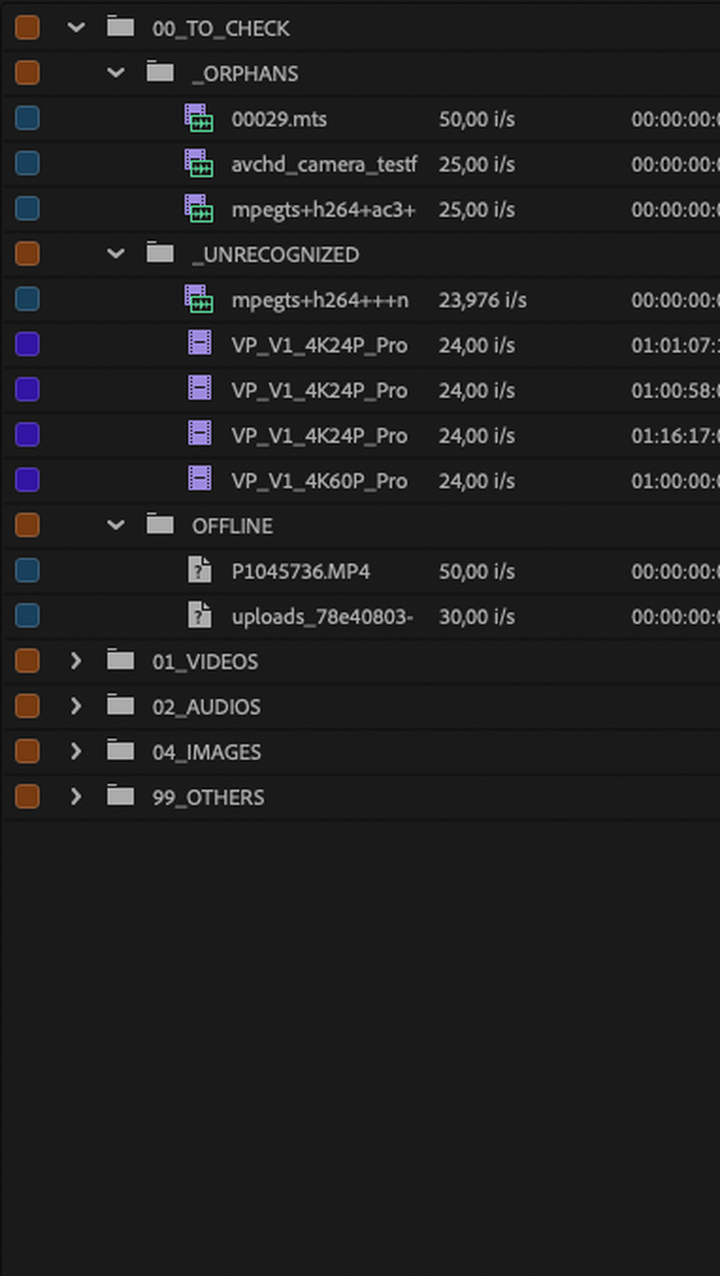 TO_CHECK isolates offline, orphans, and technical edge cases. You review a short list.